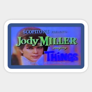 Jody Miller: Things Sticker